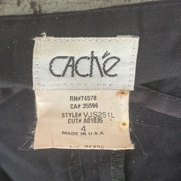 Cache Black Zip Up & Down Mini Skirt 4 - Picture 5 of 5